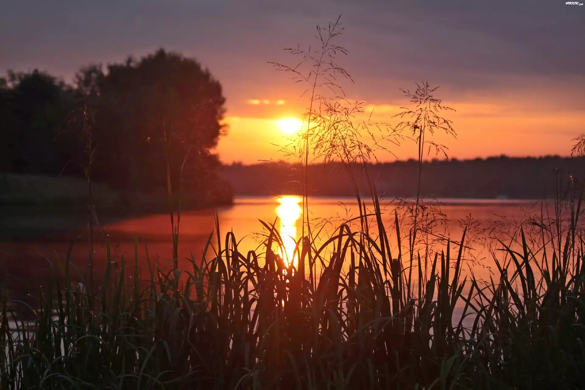 Wschód słońca, Jezioro