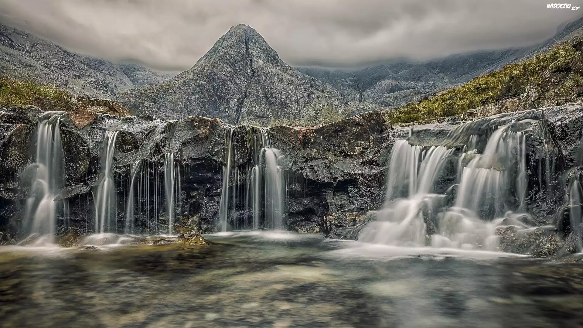 Szkocja, Skały, Wodospady Fairy Pools, Góry