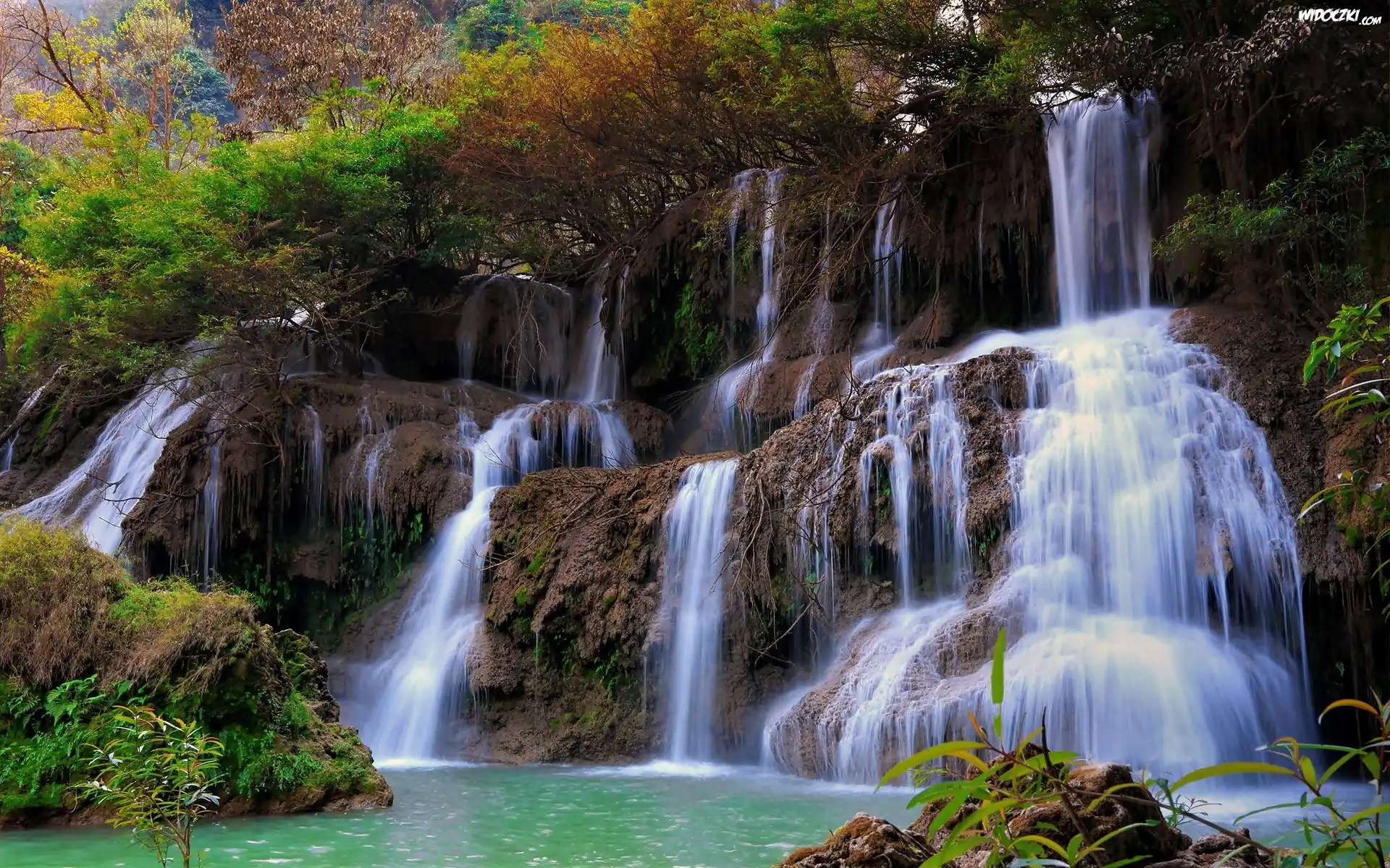 Tajlandia, Prowincja Tak, Wodospad Thi Lo Su, Las, Rzeka Mae Klong