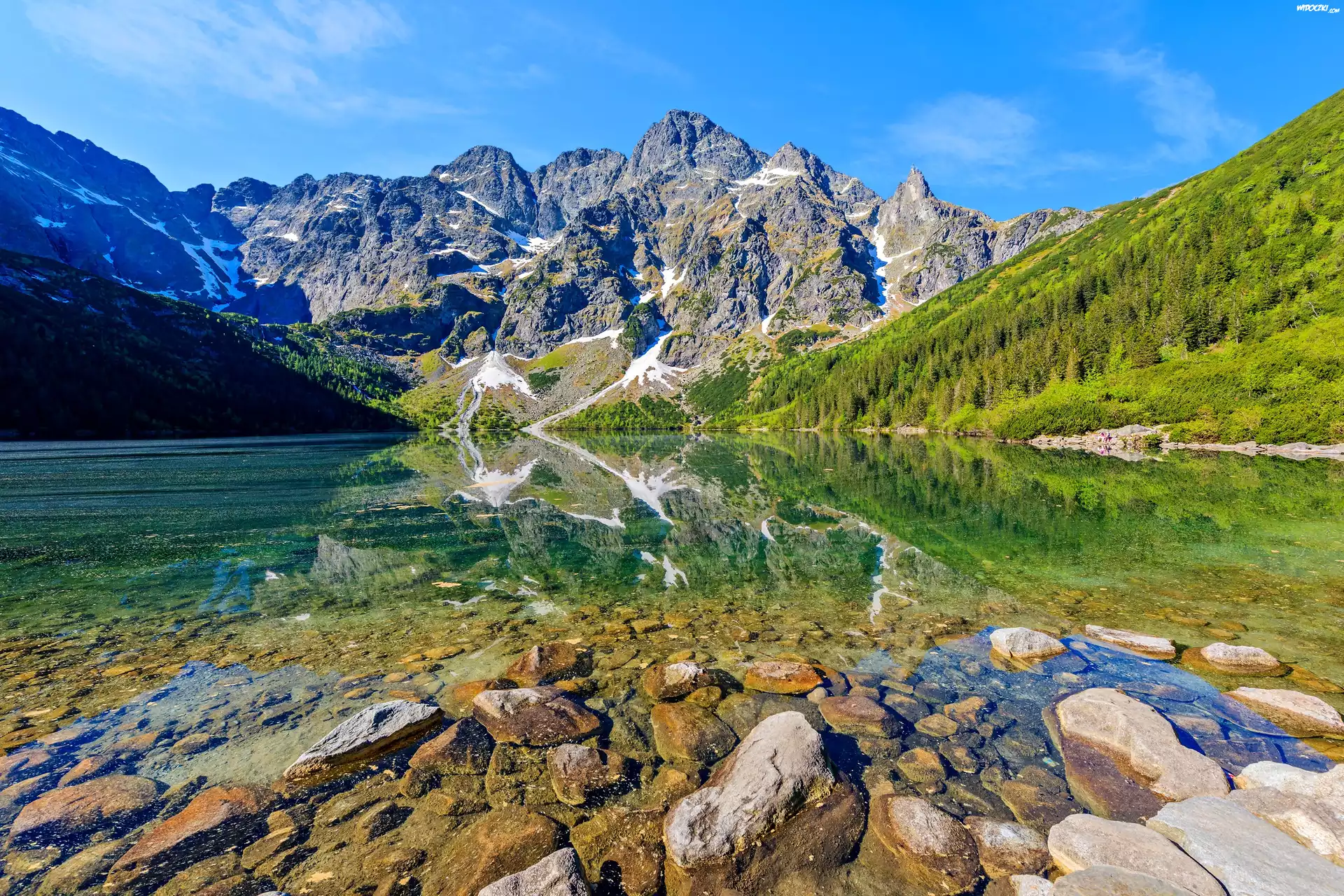 Tatry, Morskie Oko, Kamienie