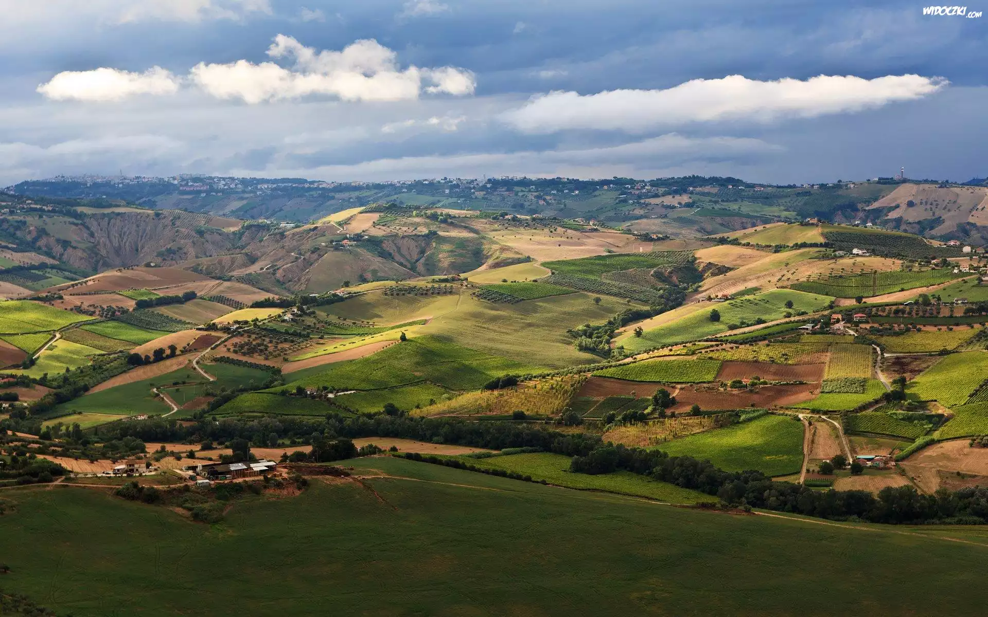 Pola, Uprawne, Wyżyny