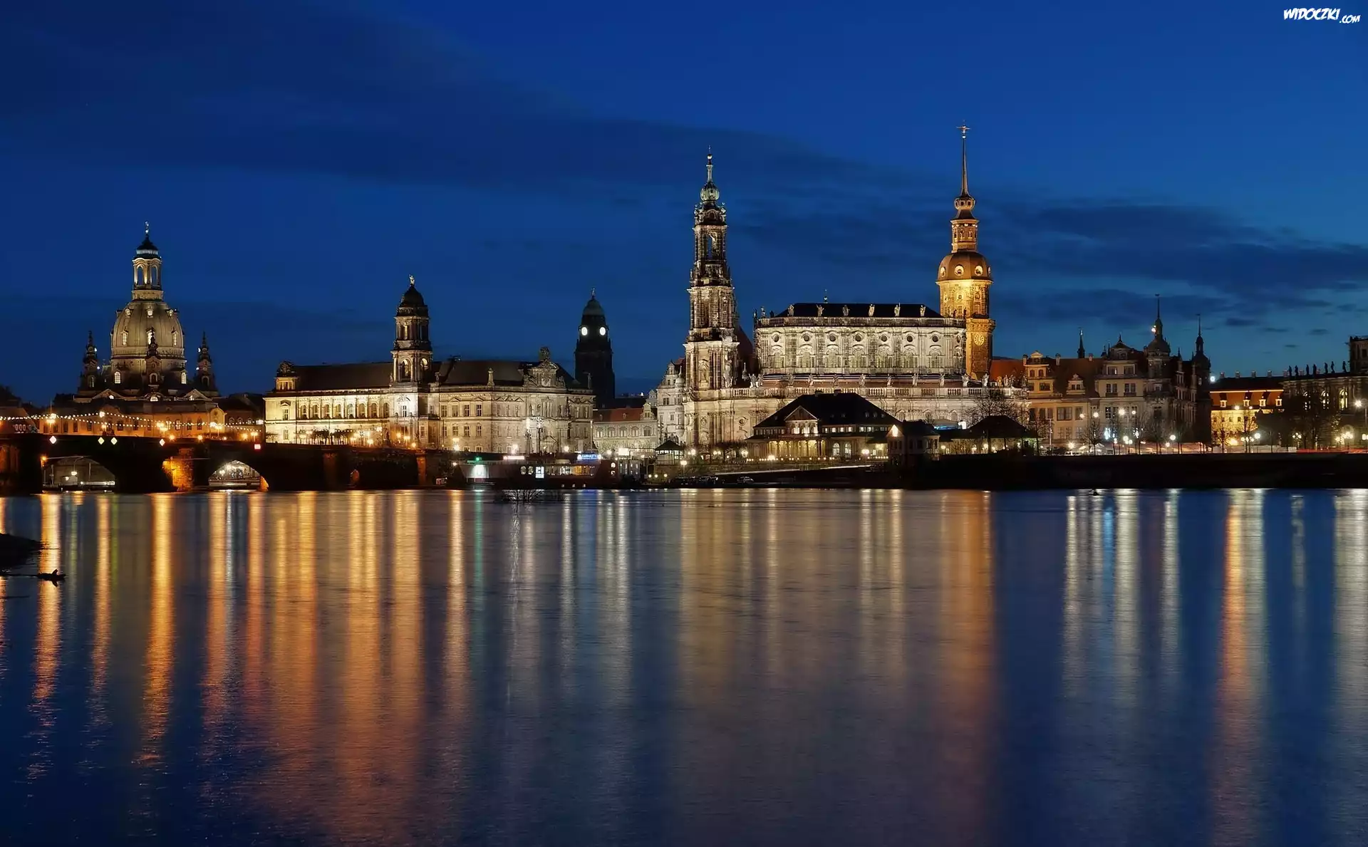 Rezydencja Wettynów w Dreźnie, Zamek w Dreźnie, Drezno, Niemcy, Rzeka Łaba