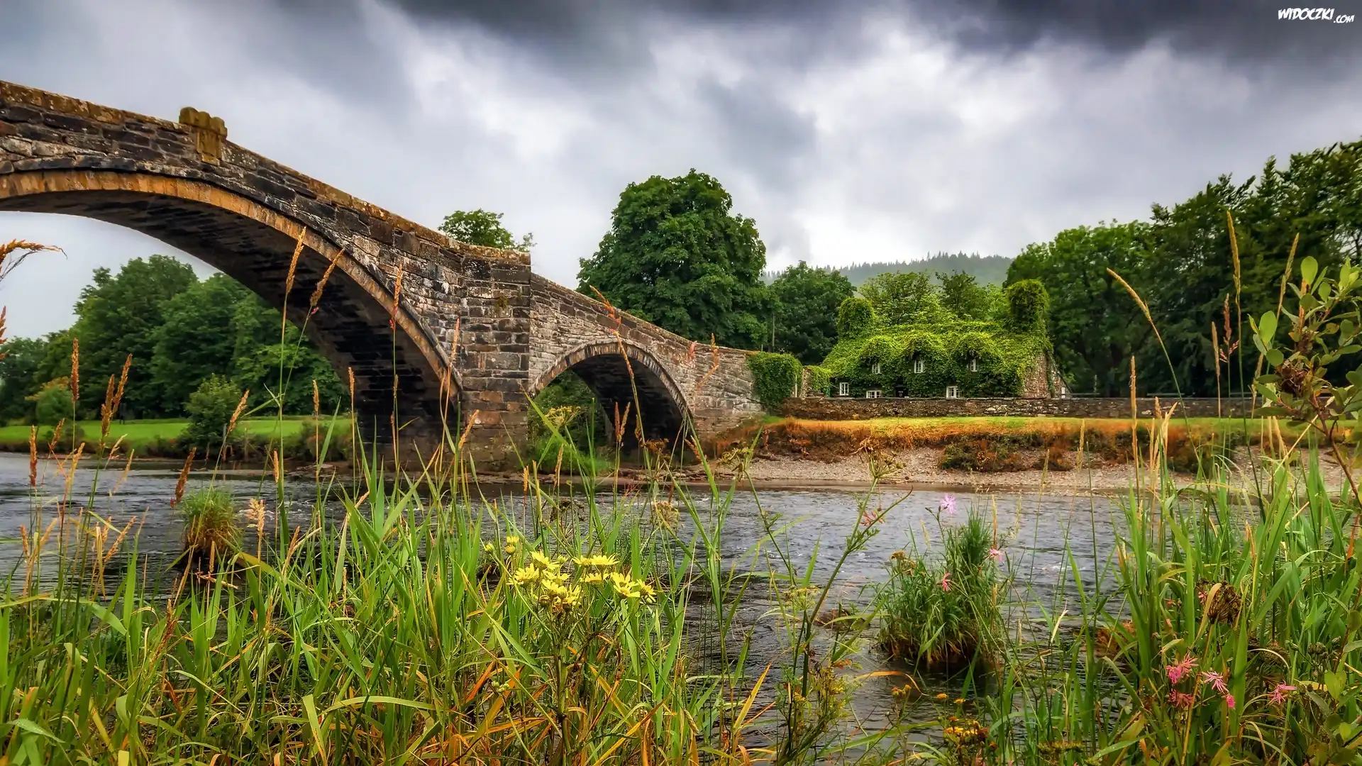 Walia, Llanrwst, Most, Rzeka Conwy, Dom