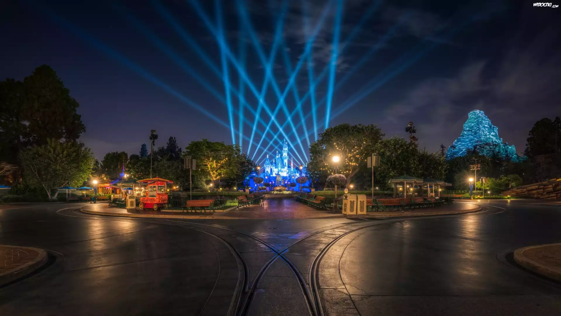 Park, Wesołe, Miasteczko, Disneyland, Stany, Zjednoczone, USA