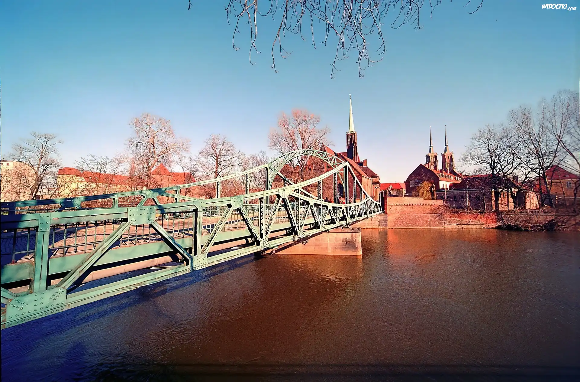 Wrocław, Odra, Most, Tumski