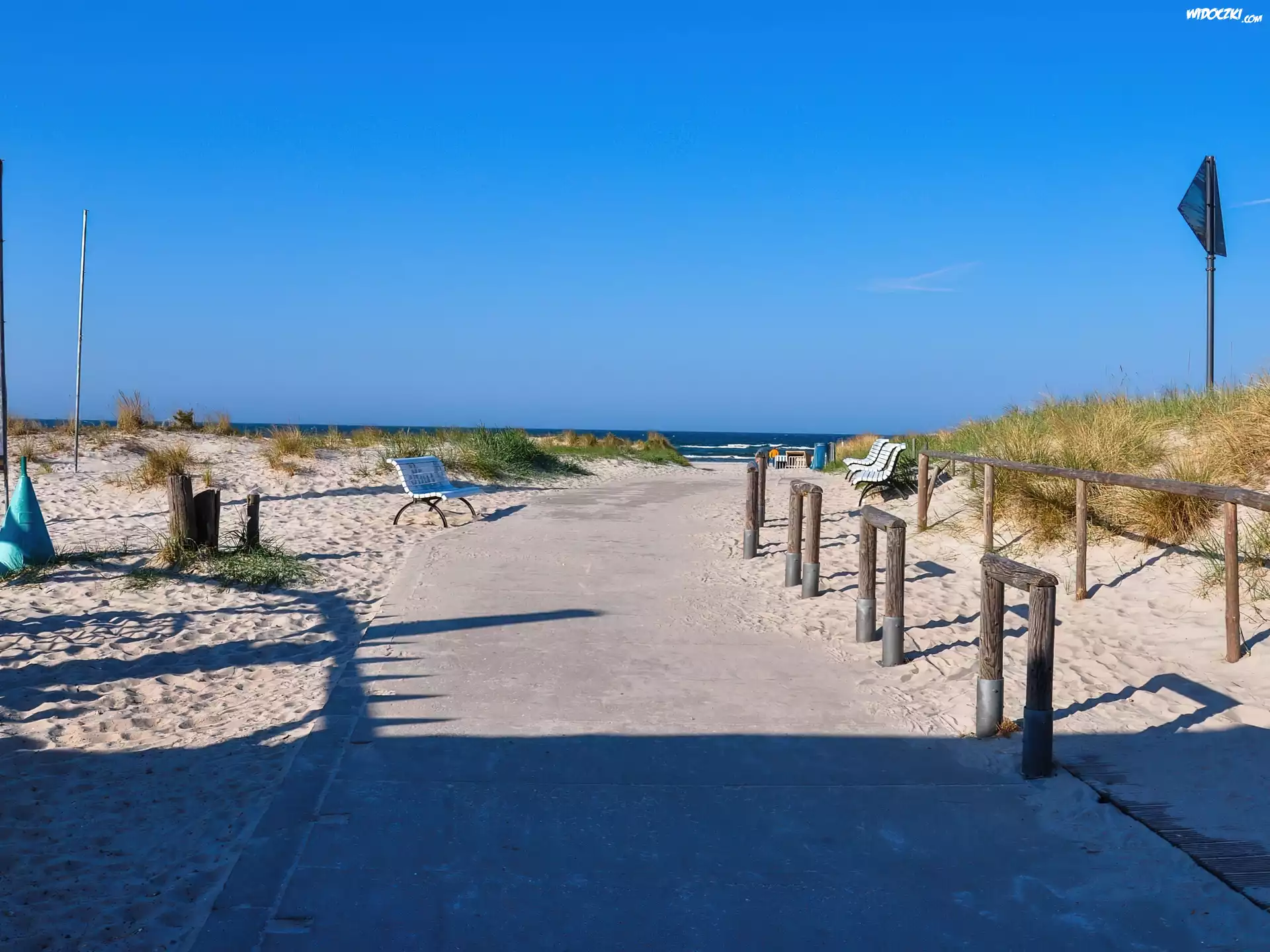 Plaża, Wydmy, Dojście