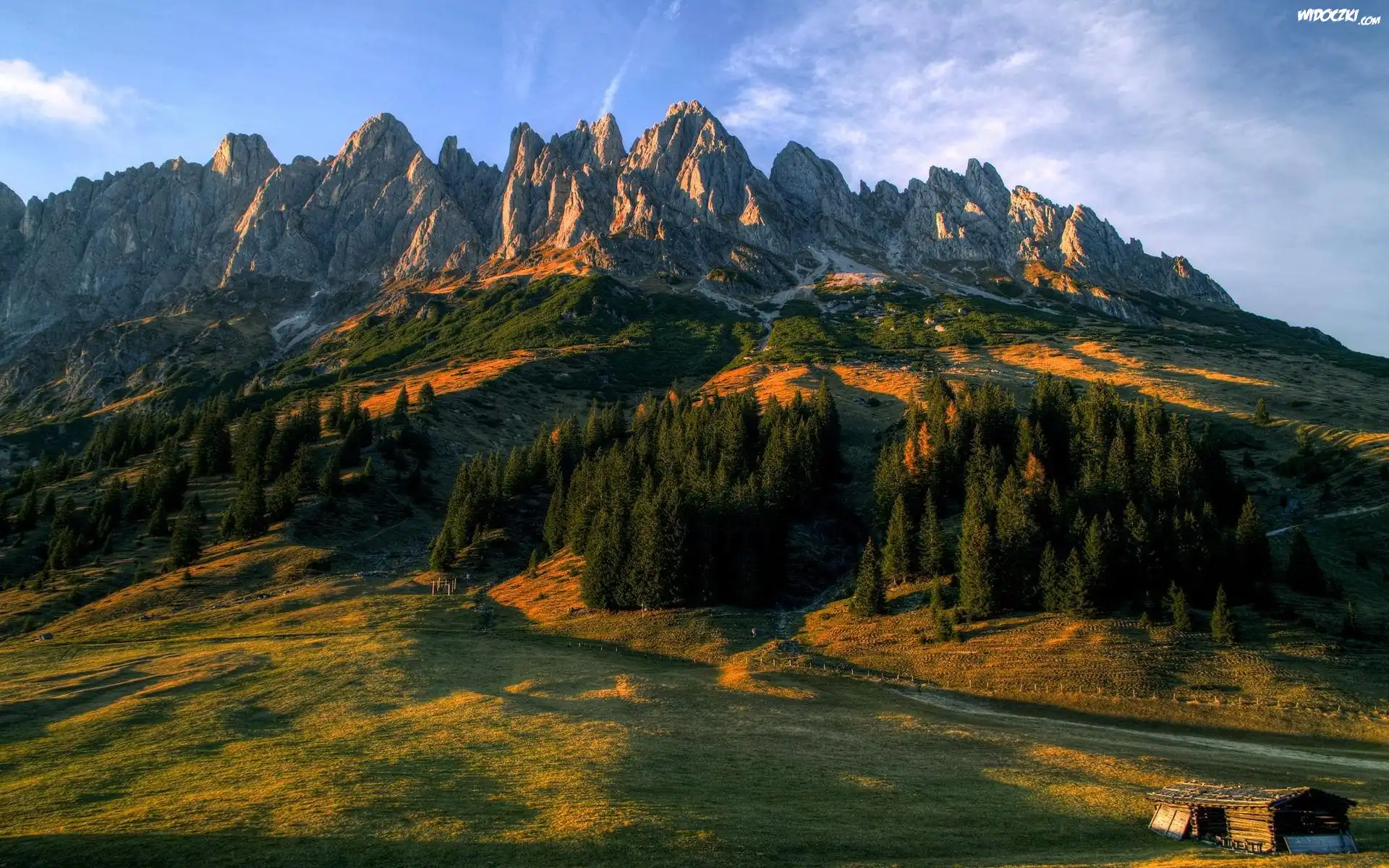 Zbocze, Trawa, Szczyty, Gór